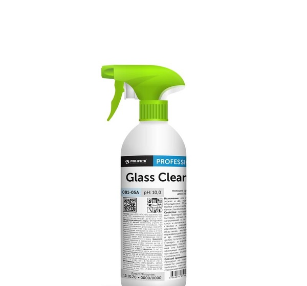 Моющее средство для стекол с нашатырным спиртом Pro-Brite Glass Cleaner (081-05) 500 мл (готовое к применению средство)